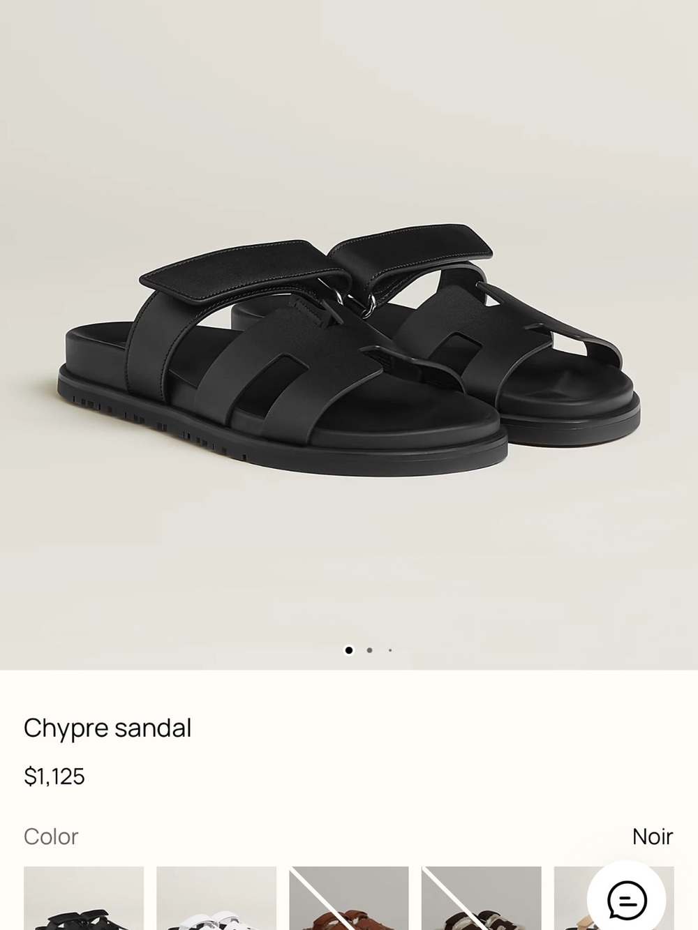 Hermes real new Chypre sandal women authentic